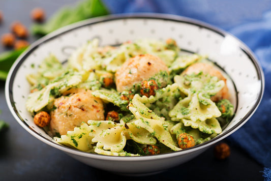 Chicken Piccata with California Almond Pesto