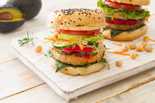 Vegan Patty with Almond Flour and Pea Protein for Vegan Homemade Burger