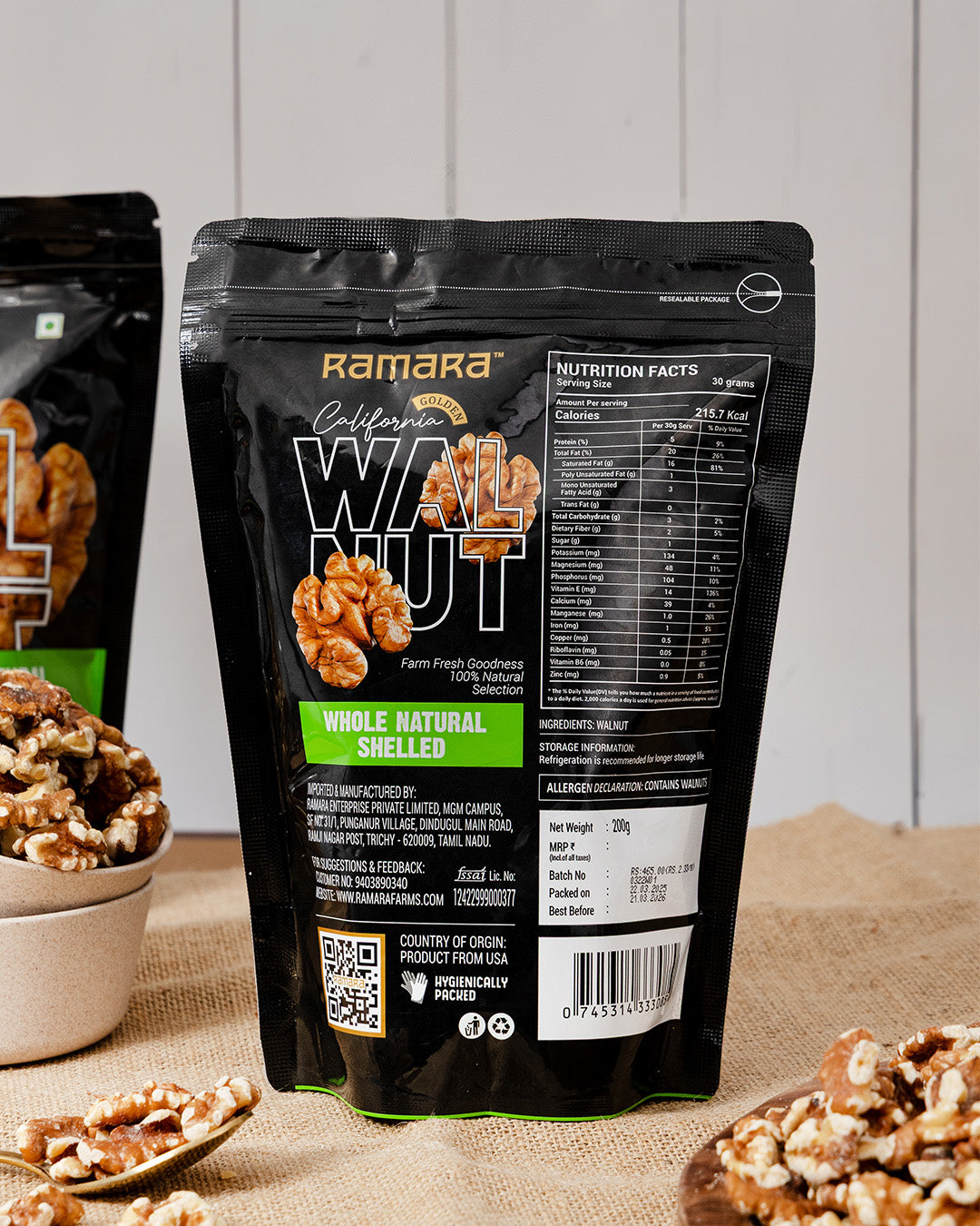 Whole Natural Shelled Walnuts