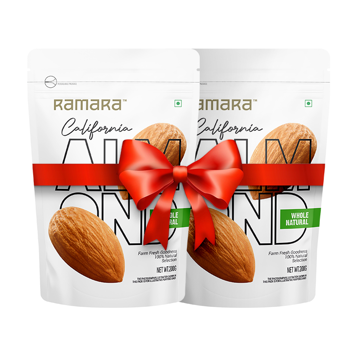 Premium Raw Almonds (Pack of 2)