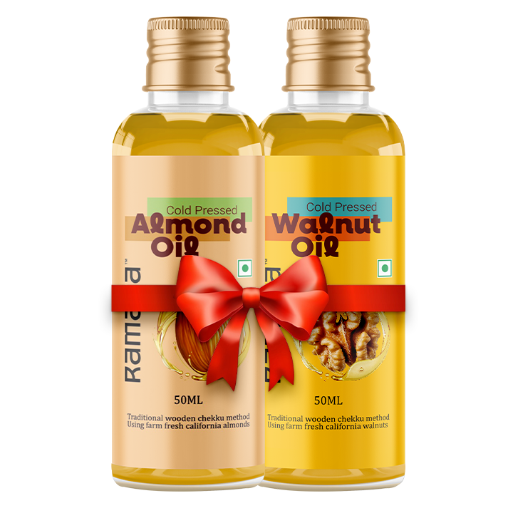 Walnut Oil 50ml & Almond Oil 50 Ml - (Pack of 2)