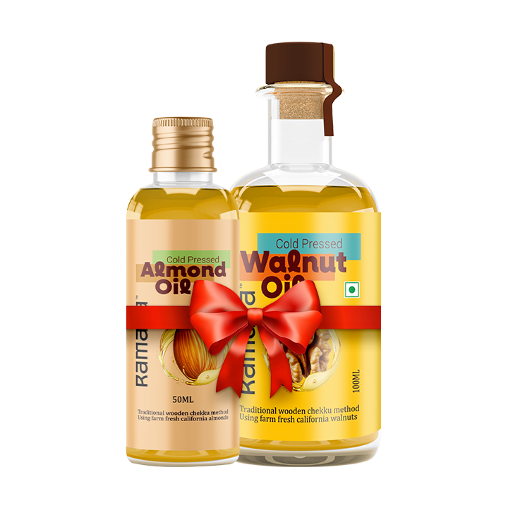 Almond Oil 50 ml & Walnut Oil 100ml - (Pack of 2)