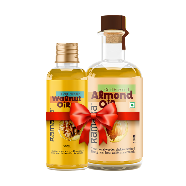 Walnut Oil 50ml & Almond Oil 100 ml - (Pack of 2)