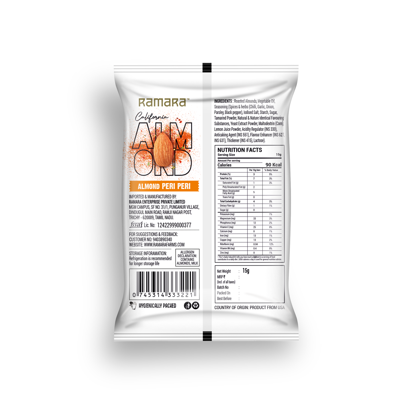 Peri Peri Almonds