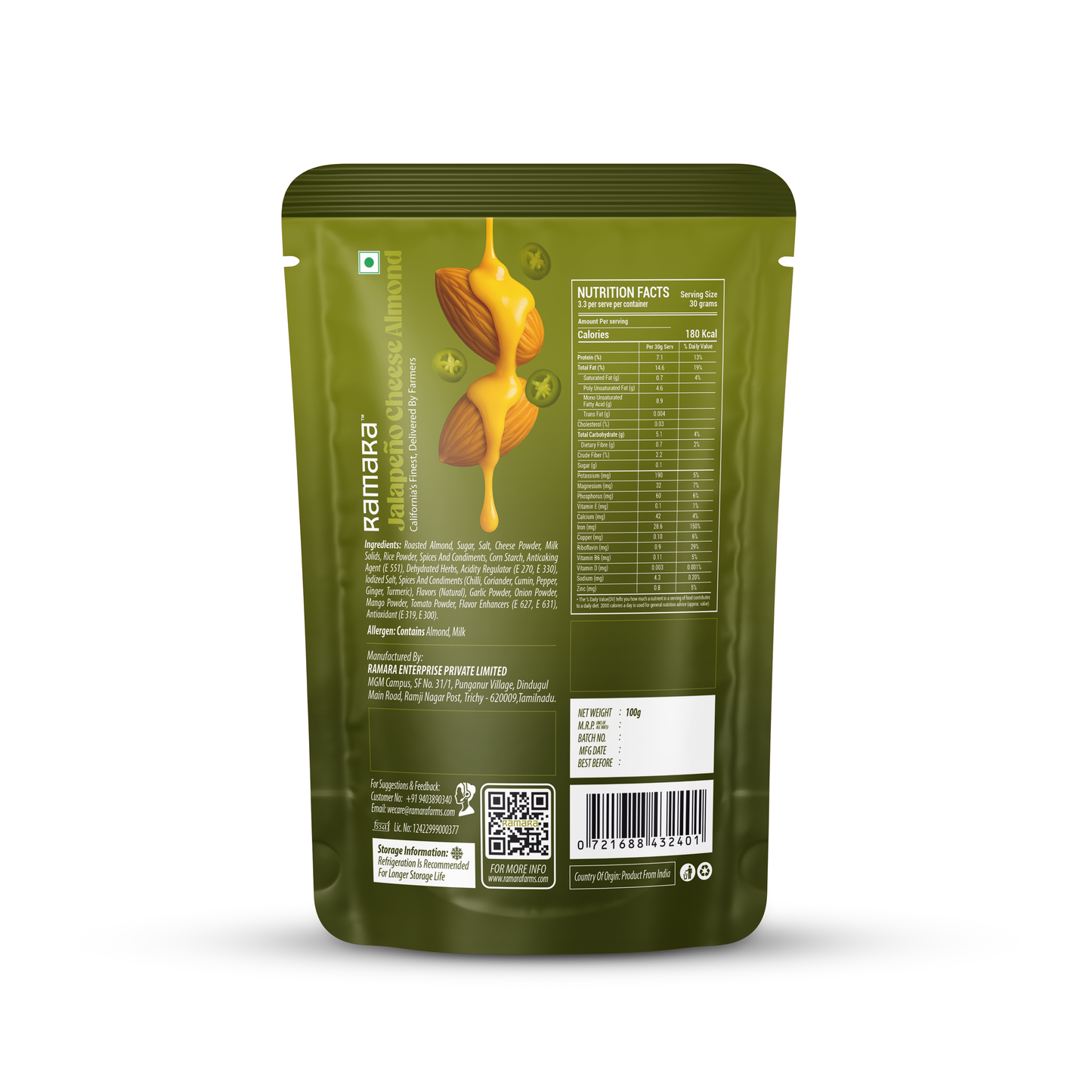 Jalapeno Cheese Almond