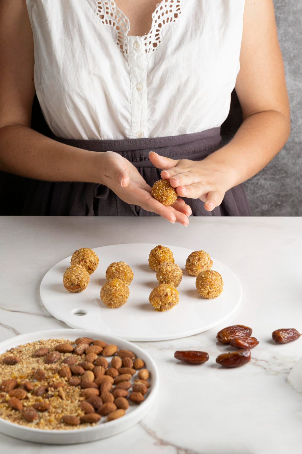 Vegan Almond Butter Goji Energy Balls