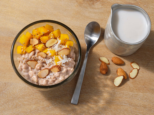 Coconut, Almond & Mango Rice Pudding