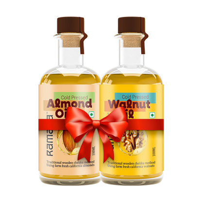 Almond Oil 100 Ml &  Walnut Oil 100ml - (Pack of 2)
