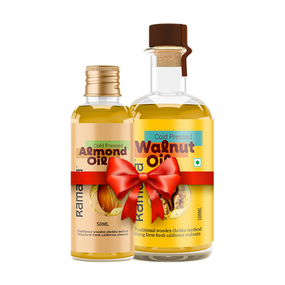 Almond Oil 50 ml &  Walnut Oil 100ml - (Pack of 2)