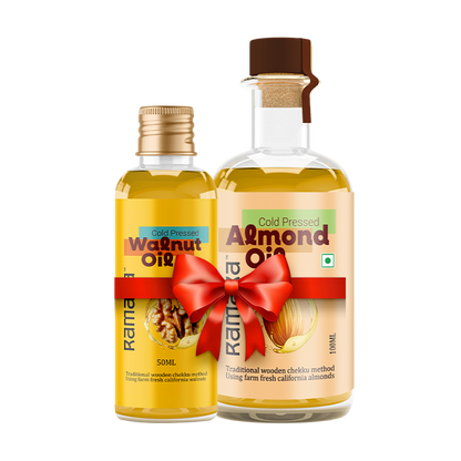 Walnut Oil 50ml & Almond Oil 100 ml - (Pack of 2)